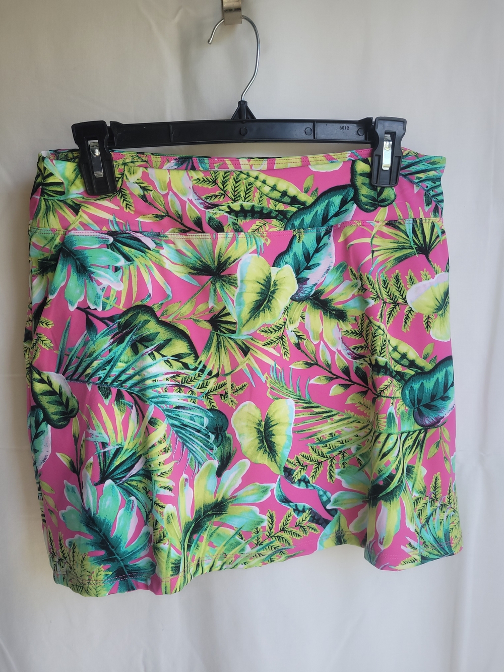 Tommy Bahama Pink Tropical Leaf Print Mini Skort Size M